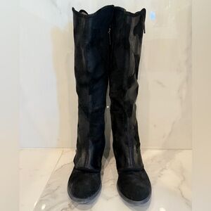 Black Suede Donald Pliner boots High Boots